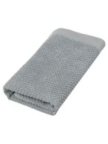 Полотенце банное 50х90 см, 100% хлопок, 500 г/м2, Рис, Silvano, серое, Узбекистан