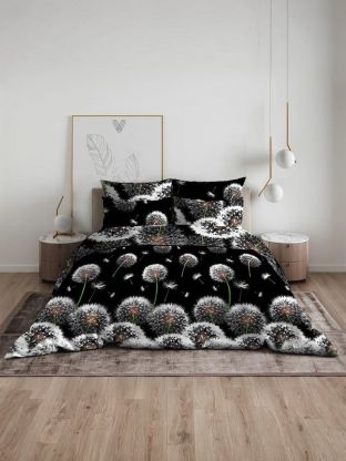 Постельное белье 2-спальное, простыня 200х216 см, 2 наволочки 70х70 см, пододеяльник 175х215 см, Майская ночь, бязь, 3412/1