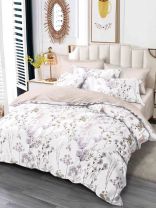 Постельное белье 1.5-спальное, простыня 145х215 см, 1 наволочка 70х70 см, пододеяльник 145х215 см, Майская ночь, микросатин, Флирт, SJT2501-9