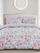 Постельное белье евро, простыня 220х240 см, 2 наволочки 70х70 см, пододеяльник 200х220 см, Silvano, поплин, Цветы, Мультиколор, 30/411-PC/SL