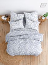 Постельное белье 1.5-спальное, простыня 145х215 см, 2 наволочки 70х70 см, пододеяльник 145х215 см, Майская ночь, бязь, Мини