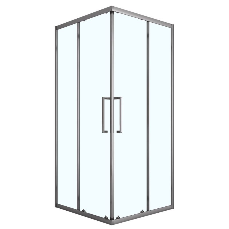 Душевое ограждение Loranto 90x90x190 прозрачное 6 мм, серый матовый CS-AB01GG-90