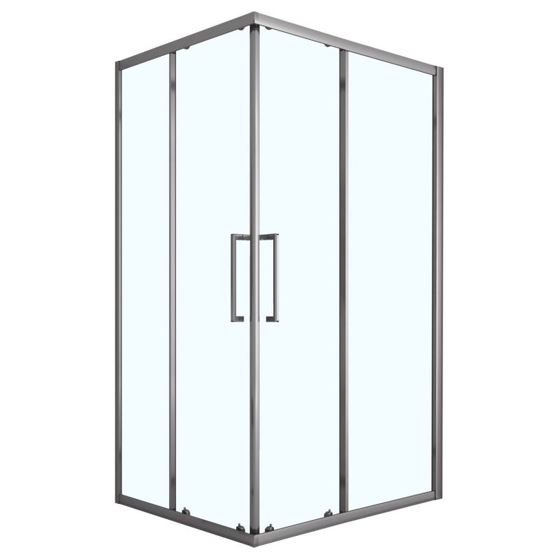 Душевое ограждение Loranto 120x80x190, прозрачное 6 мм, серый матовый CS-AB01GG-128