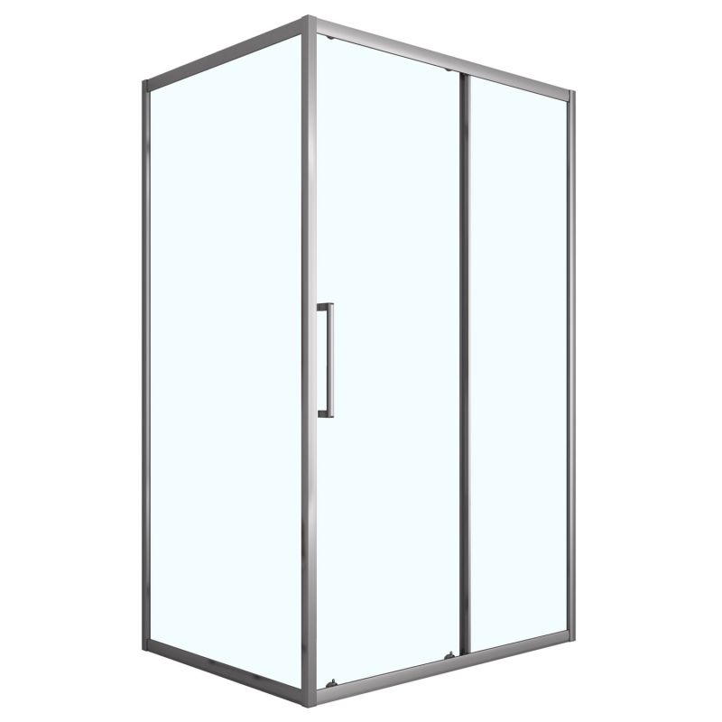 Душевое ограждение Loranto 120x80x190, прозрачное 6 мм, серый матовый CS-AB02GG-128