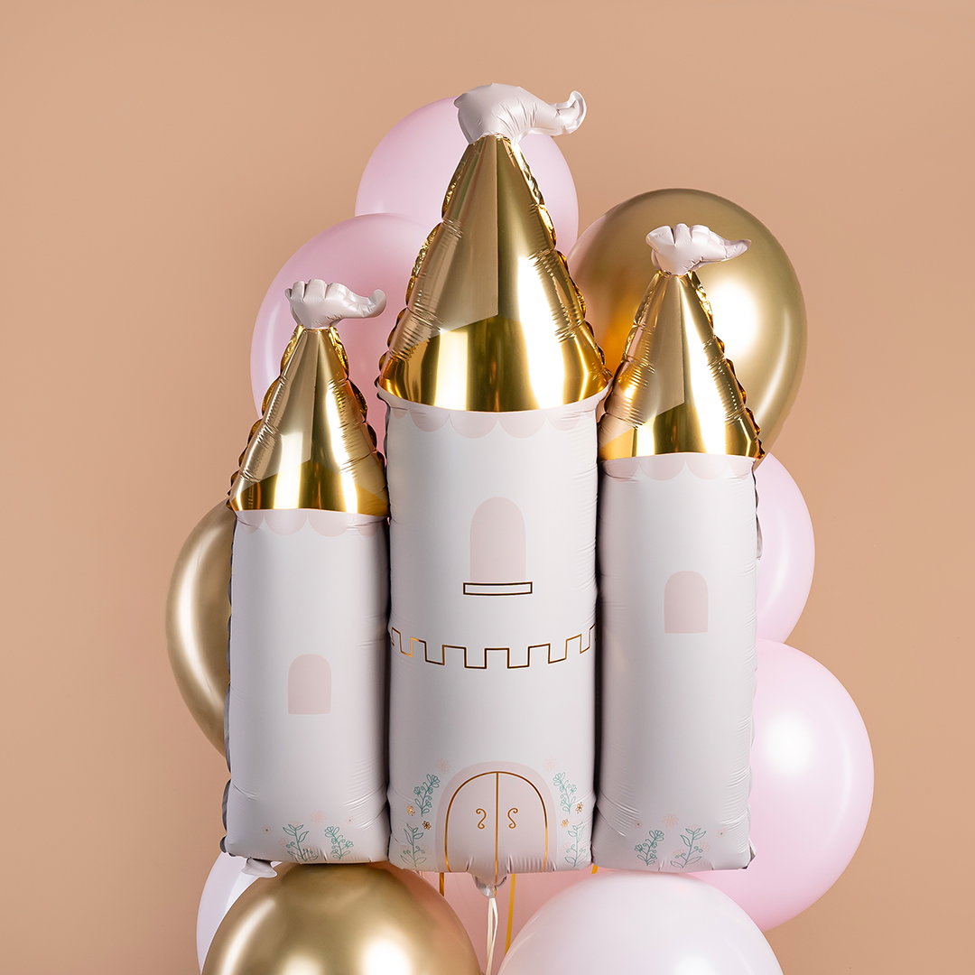 Замок принцессы новый сатин шр фольгированный с гелием