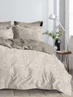 Постельное белье евро, простыня 215х240 см, 2 наволочки 70х70 см, пододеяльник 200х215 см, Майская ночь, микросатин, Нежность, SJT2503-6