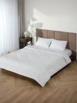 Одеяло 2-спальное, 172х205 см, Эвкалипт, 150 г/м2, облегченное, тик, хлопок, кант, Silvano