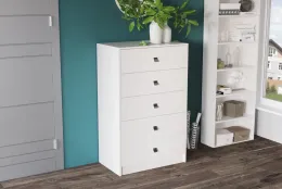 Комод Лофт 5 ящиков (ш790*г470*в1237мм) белый