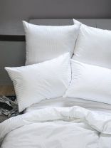 Наволочка 2 шт, Monocolor, страйп-сатин, 100% хлопок, 50 х 70 см, белая, 140 г/м2, 3182-1