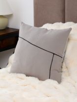 Наволочка декоративная Линии, 100% полиэстер, 45 х 45 см, светло-серая, A130035