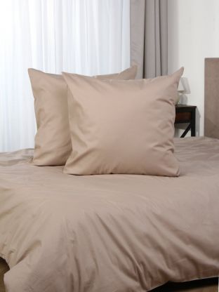 Наволочка 2 шт, Silvano, поплин, 100% хлопок, 70 х 70 см, бежевая, 110 г/м2, Узбекистан