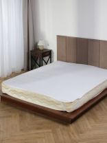 Наматрасник 140х200 см, 30 см, мулетон, 100% полиэстер, водонепроницаемый, на резинке, Оазис Снов