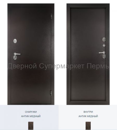 Термо дверь Норд металл/металл