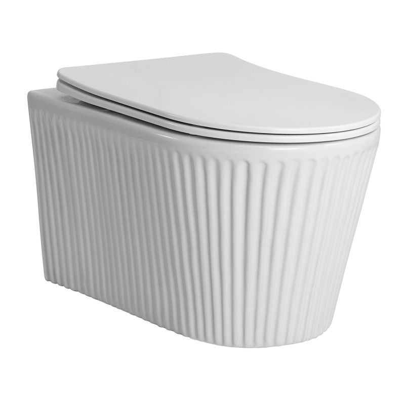 Унитаз подвесной Azario STILL 520х365х346 безободковый, смыв скрытое торнадо, AZ-1909T