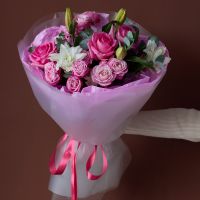 Букет "Малиновый десерт"