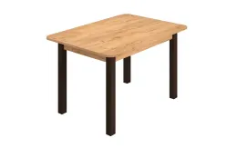 Стол ЛДСП (ш1000*г700*в750мм) Дуб вотан,опоры черные