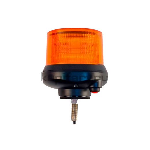 Маяк светодиодный проблесковый оранжевый SMD на кронштейне с резьбой М12 12/24 Вольт PM1986