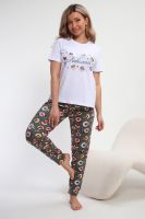 Пижама женская Любимая Пончики [белый/зеленый]