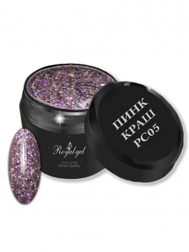 PC05  "PINK CRUSH" гель с конфетти