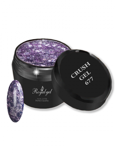 677 "CRUSH" гель с конфетти