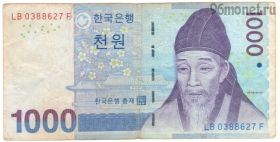 Южная Корея 1000 вон 2007