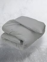 Пододеяльник 2-спальный, 175 х 215 см, 100% хлопок, перкаль, Silvano, Французский серый, молния, ТТ-00329814