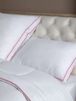 Подушка 50 х 70 см, Заменитель лебяжего пуха, Airy, чехол 100% хлопок, кант, Verossa, 791082