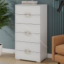 Комод «Стелла» - 402.04 Белый холст, Белый Жемчуг