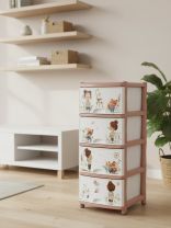 Комод детский 4 ящика, 38х48х98 см, Альтернатива, для девочек, М1240