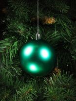 Елочный шар 6 шт, зеленый, 8 см, SYQA-0122345