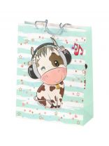 Пакет подарочный бумага, 30.5х13х40 см, в ассортименте, Зверята, Y4-8825