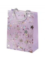 Пакет подарочный бумага, 18х8.5х23.5 см, в ассортименте, Звездочки, Y4-8826