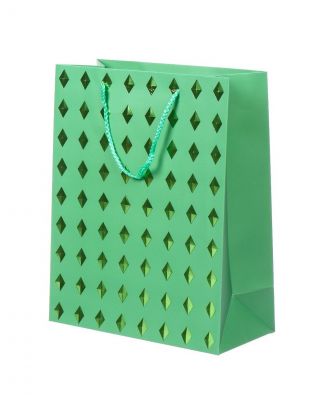 Пакет подарочный бумага, 32х12х26 см, в ассортименте, Ромб, Y4-6676