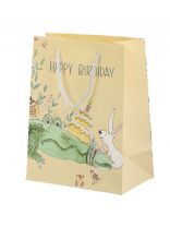 Пакет подарочный бумага, 18х10х23 см, в ассортименте, Звери, Y4-9081