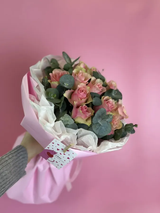 Букет Розовая Валентинка