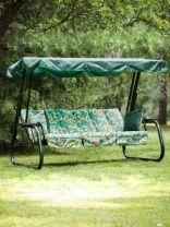 Качели садовые 3-местные, 236.5х138х166.5 см, 280 кг, Ричард-2, раскладываются в кровать, подушка, с1280, металл