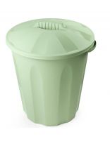 Бак пластик, 40 л, с крышкой, универсальный, оливковый, Verde, FENIX, 37040