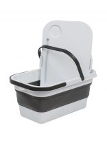 Корзина для пикника 47х29х24 см, с ручкой, пластик, с крышкой, складная, Y6-10800