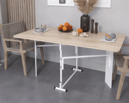 Стол-книга СТ-1М (ш1600*г870*в760мм) Дуб сонома/белый