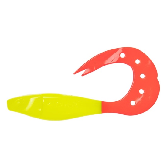 Виброхвост "Helios" Kasandra, цв. Acid lemon & Red