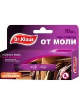 Репеллент от моли, секции, с запахом апельсина, Dr.Klaus, 10 шт