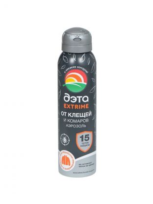 Репеллент от комаров, клещей, аэрозоль, для обработки одежды и снаряжения, Дэта, Extreme, 150 мл, 66704702