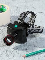 Фонарь налобный, встроенный аккумулятор, зарядка от USB, пластик, в ассортименте, SPE17194-11