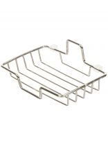 Мыльница настенная, металл, 13.5х8х4.5 см, силиконовое крепление, T2022-HT022