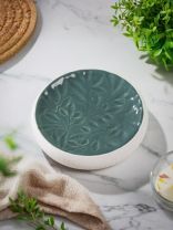 Мыльница настольная, керамика, 12.6x3 см, серая, BCE0745AA-SD