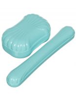 Набор дорожный 2 предмета, Альтернатива, в ассортименте, пластик, мыльница + футляр для зубной щетки, М1112