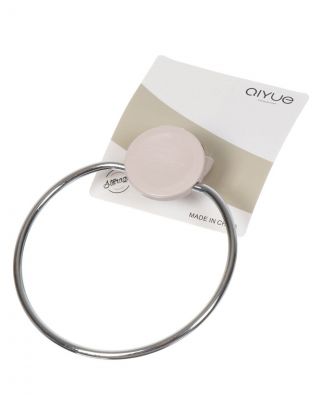 Держатель для полотенец, 23х23.5, металл, пластик, QIYUE, Кольцо, Y9-221