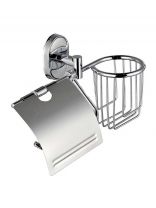 Держатель для туалетной бумаги и освежителя воздуха, нержавеющая сталь, хром, РМС, A4020