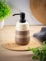 Дозатор для жидкого мыла, Мираж, керамика, 8.4x12.2/17.4 см, 350 мл, BCE0771AA-LD