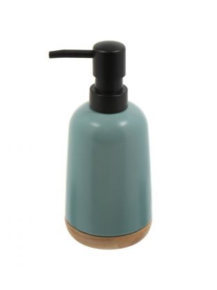 Дозатор для жидкого мыла, Бамбук, керамика, 7.6x12/17.5 см, бирюза, CE2504CA-LD